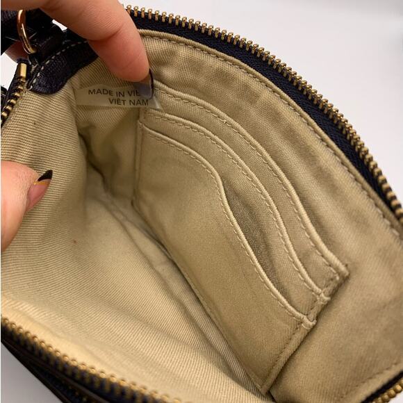 COACH Navy Wristlet - Picture 5 of 8